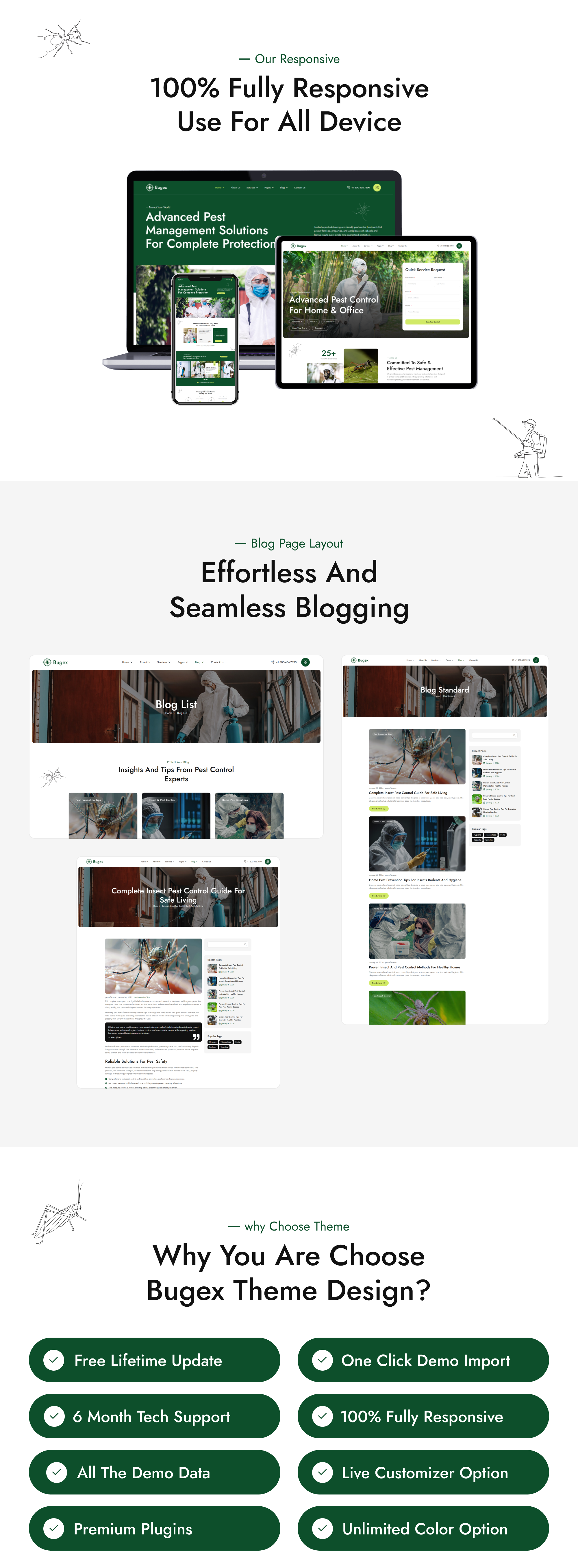 Bugex - Insect Extermination & Pest Control WordPress Theme