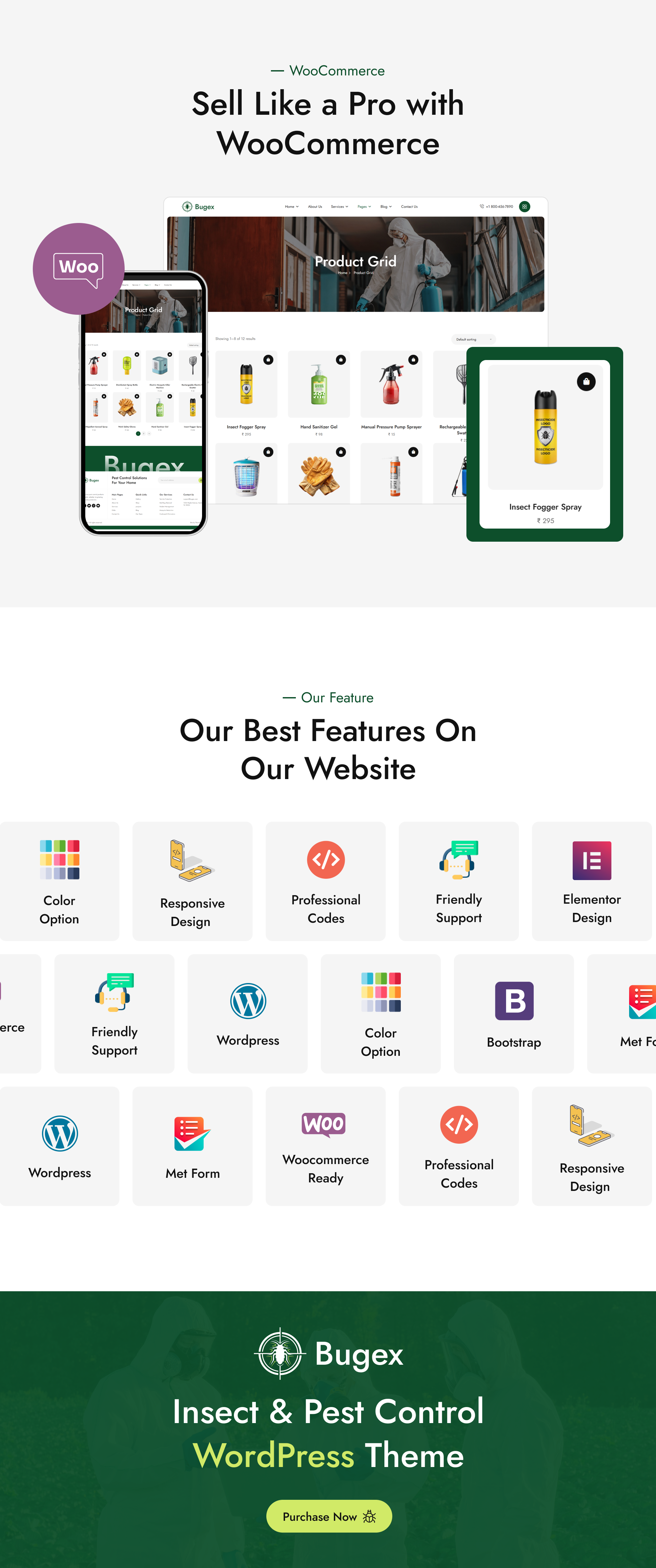 Bugex - Insect Extermination & Pest Control WordPress Theme