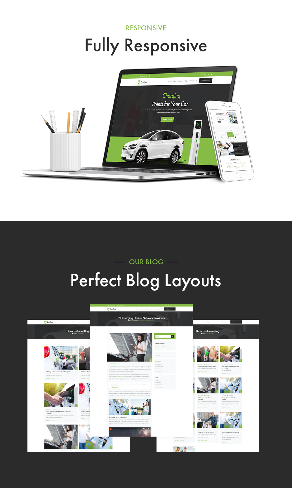 Ecofuel - Electric Car & Charging Station HTML Template