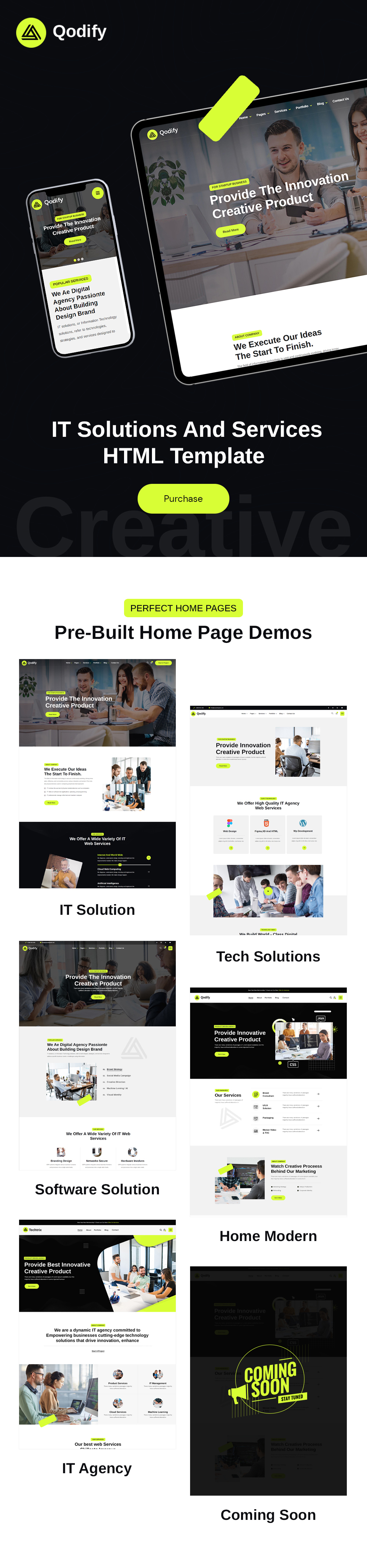 Qodify - IT Solutions And Services HTML Template