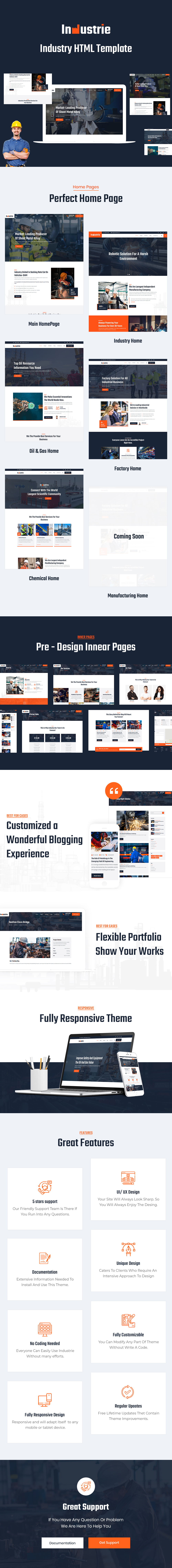 Industrie - Industry HTML5 Template